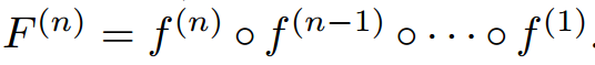 F（n）= f（n）◦f（n-1）◦···◦f（1）