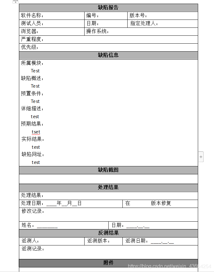 缺陷报告编写规范