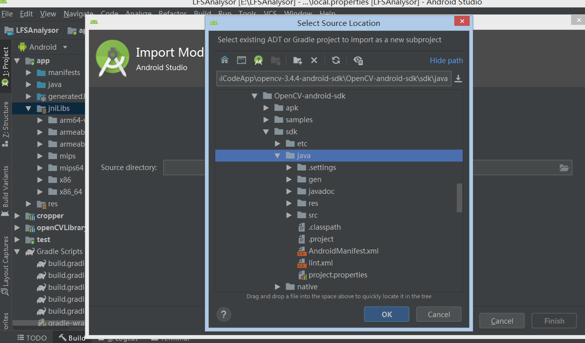 androidStudio 导入opencvLibrary库CSDN博客