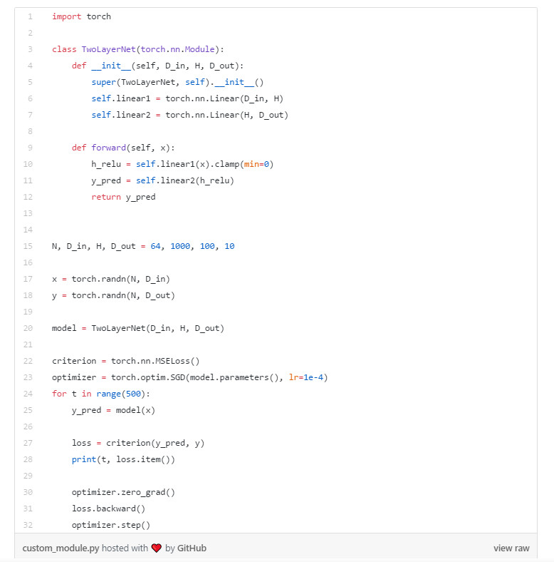 pytorch 学习笔记 1