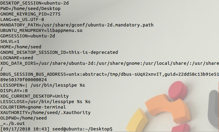 漏洞挖掘——实验2 Environment_Variable_and_SetUID