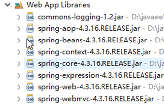 SpringMVC需要jar包