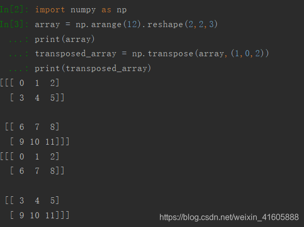 【Numpy】转置——np.transpose方法、T属性-CSDN博客