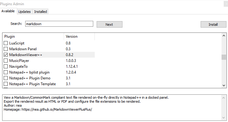 notepad++ markdown theme