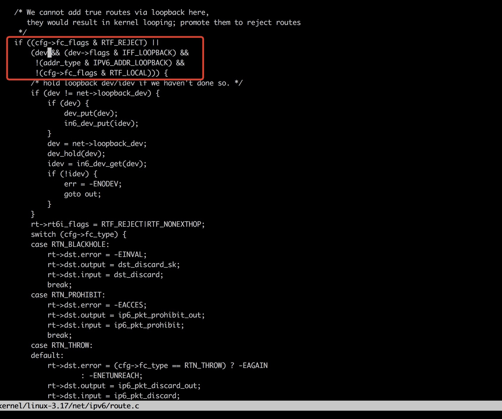 ipv6 loopback ping