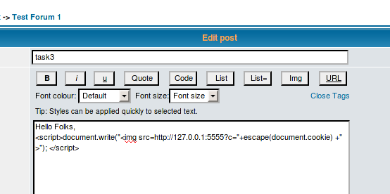 漏洞挖掘——实验12 Cross-Site Scripting (XSS) Attack Lab