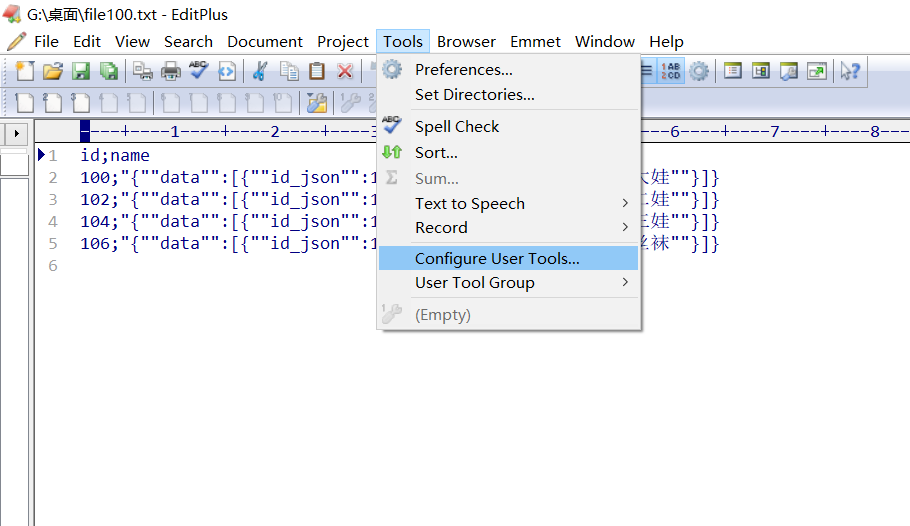 EditPlus saves the option configuration of the generated backup file ...