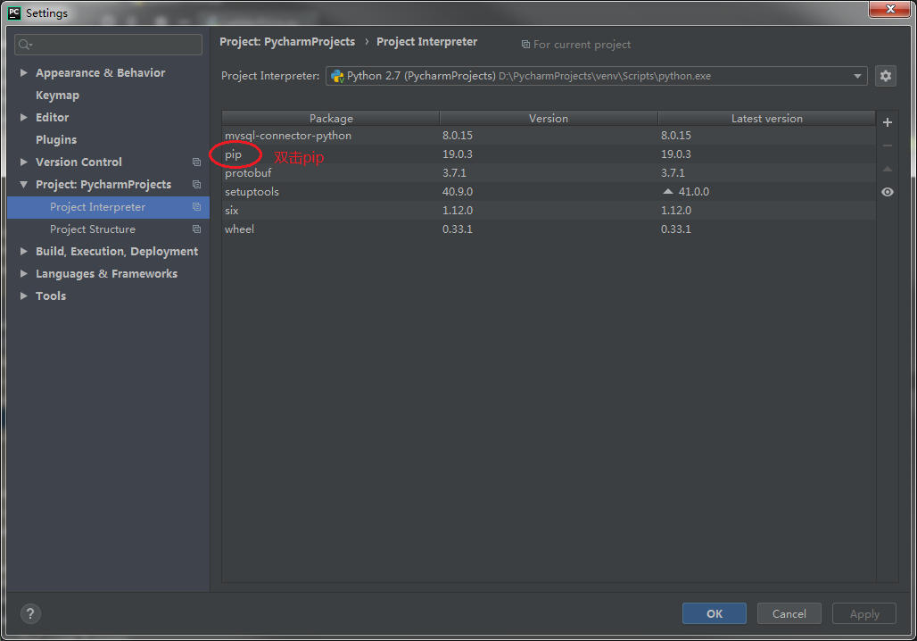 pip install mysql connector