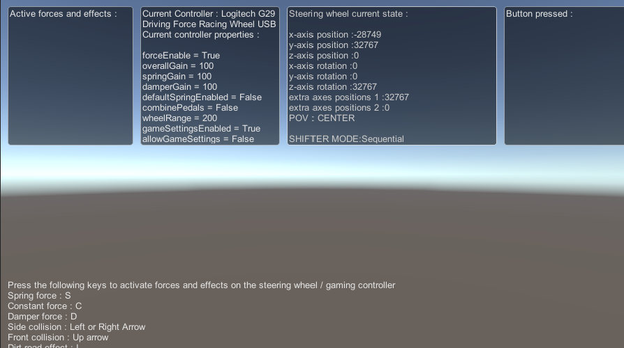 Unity开发 罗技方向盘  G29 白话版