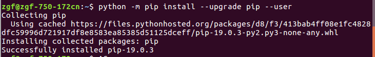 Python报错(ubuntu系统)：You are using pip version 7.1.0, however version 19.0.3 is available.