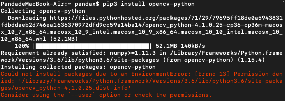 Install OpenCV under Mac - Programmer Sought