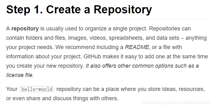 Create a Repository