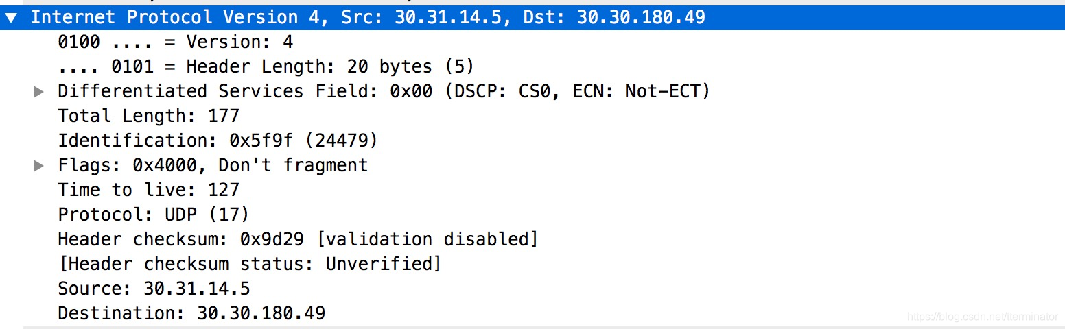 IP Header：Wireshark抓包解析