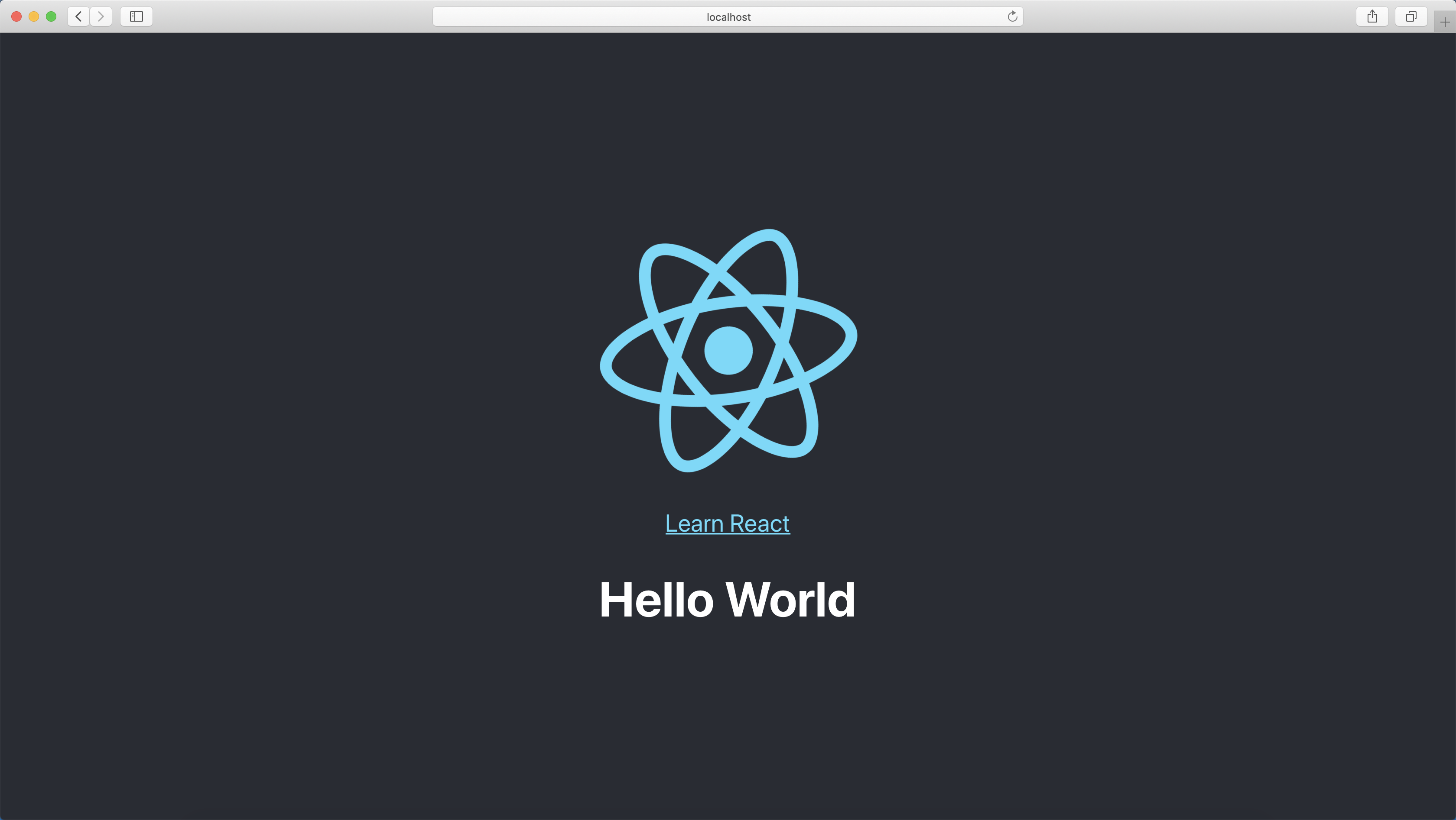 react学习02helloworld