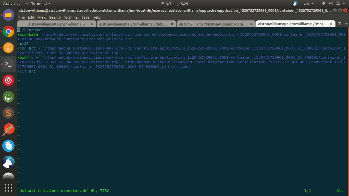 Hadoop3.2.0 源码分析 Container 之 DefaultContainerExecutor 与