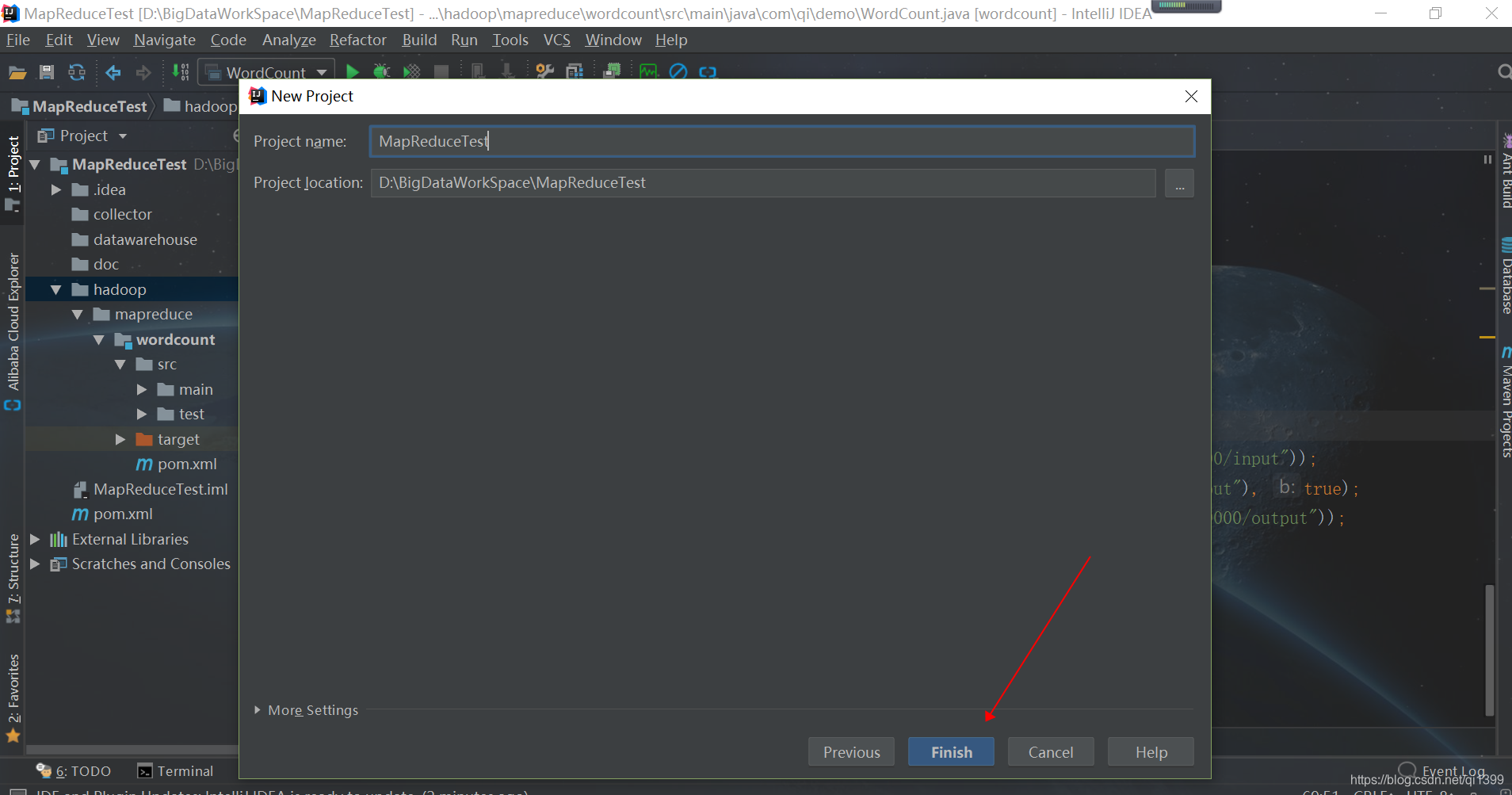 idea配置hadoop开发环境以及遇到的问题-java.net.URISyntaxException: Relative path in ...