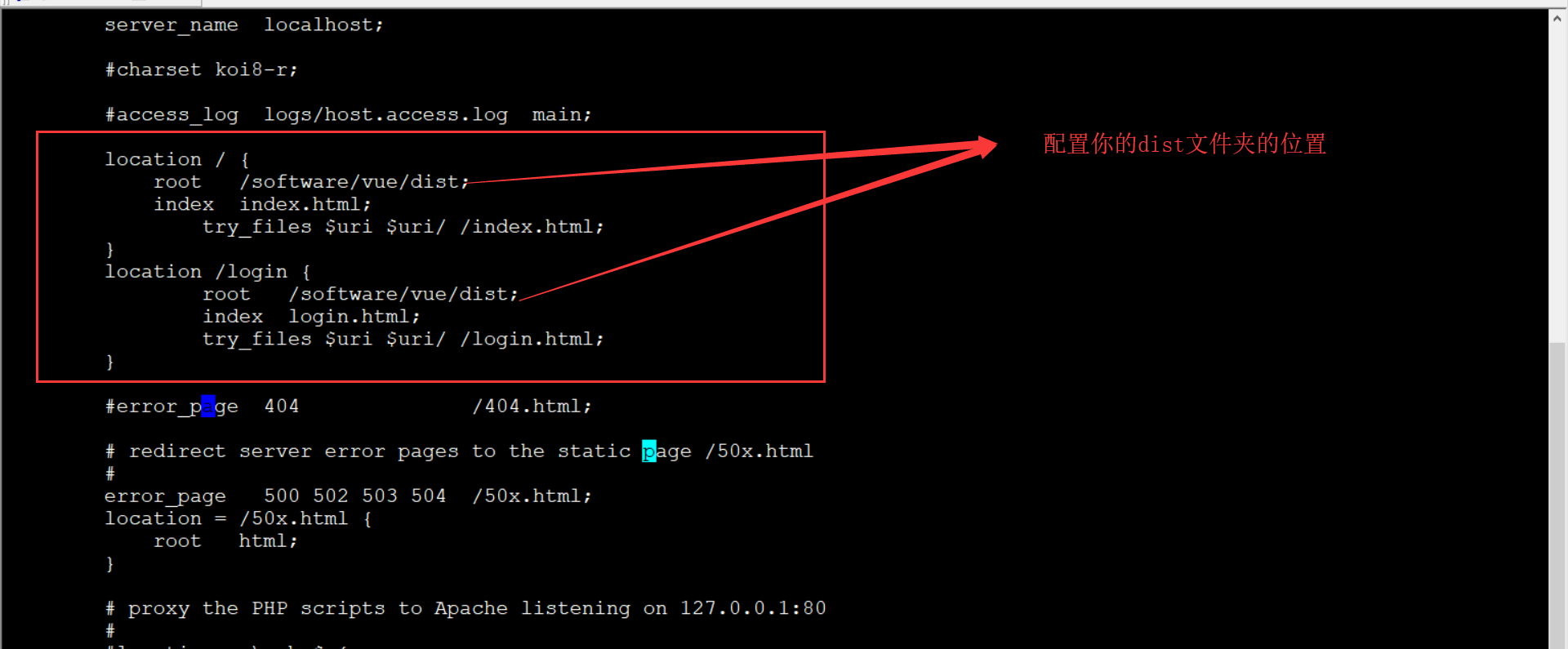 nginx发布vue多页面程序