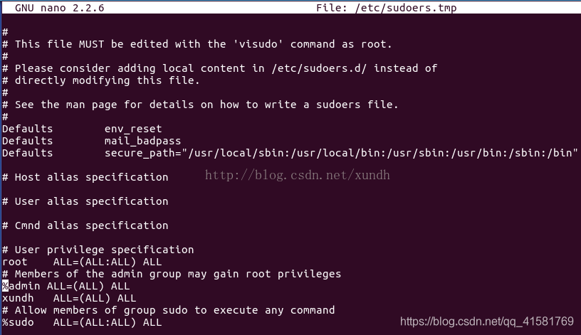 Etc sudoers