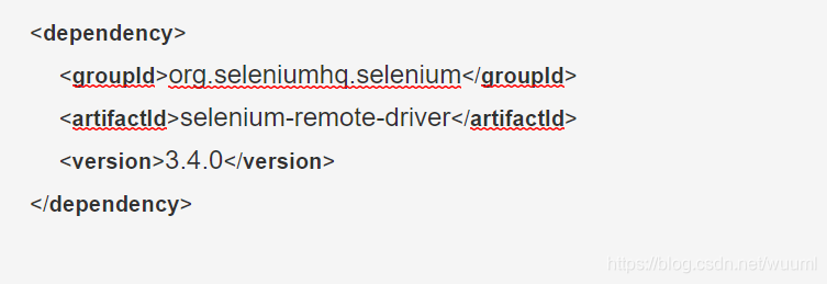 java.lang.NoClassDefFoundError: org/openqa/selenium/remote/internal ...