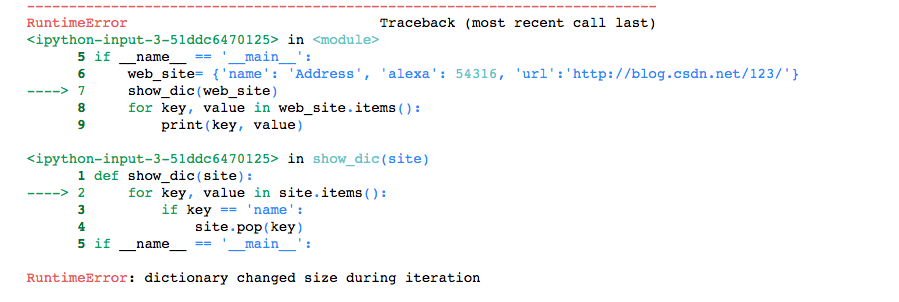 Python Dictionary Changed Size During Iteration 解决方案_在下码农的博客-Csdn博客