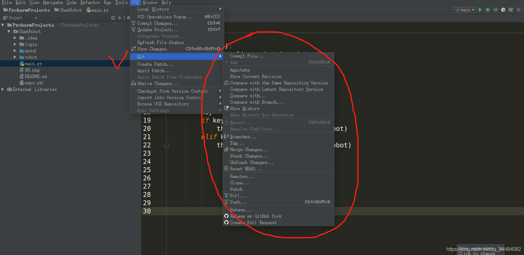 Как добавить проект на github pycharm