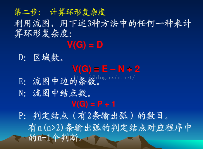 McCabe度量法计算程序的环路复杂性