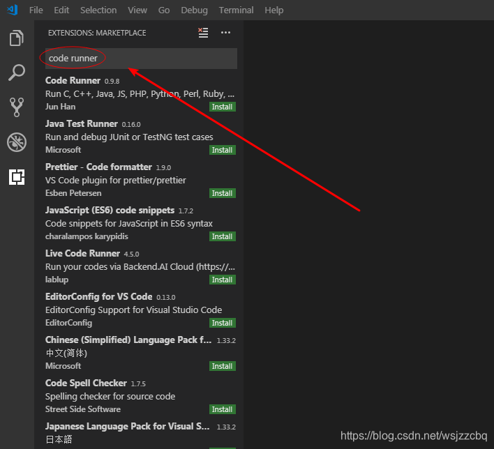 Coderunner Visual Studio VC Code(Visual Studio Code) 安装 Code Runner 插件_vision studio 安装 code ...