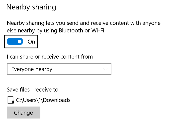 【Windows】附近共享功能 Nearby Sharing