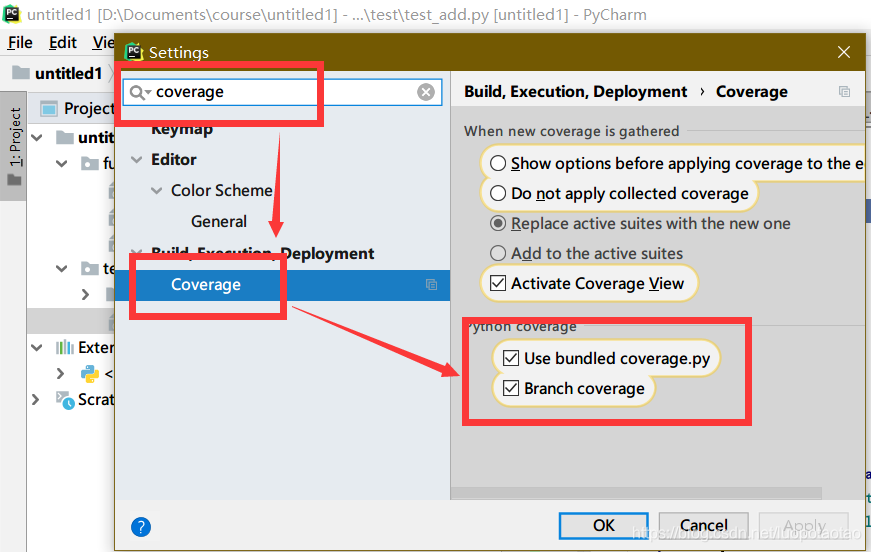 Unit testing with pycharm and statistics code coverage - Programmer Sought