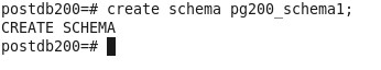 create schema