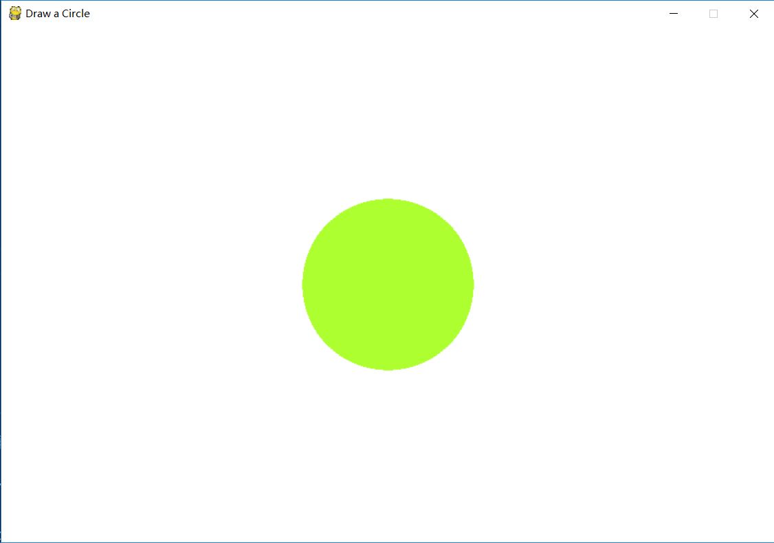 用python的pygame模块在窗口中心绘制一个圆