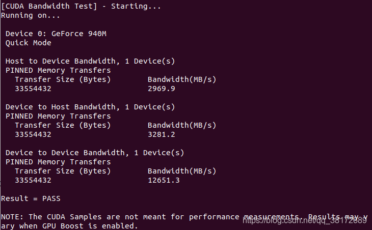 Cuda samples测试