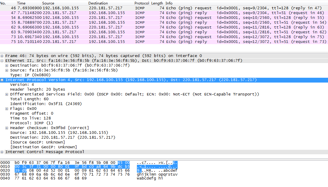 wireshark display filter icmp code 123