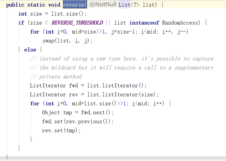 Java源码阅读笔记——Collections.reverse方法_collections.reverse源码解析-CSDN博客