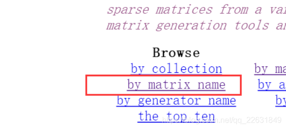 点击by matrix name