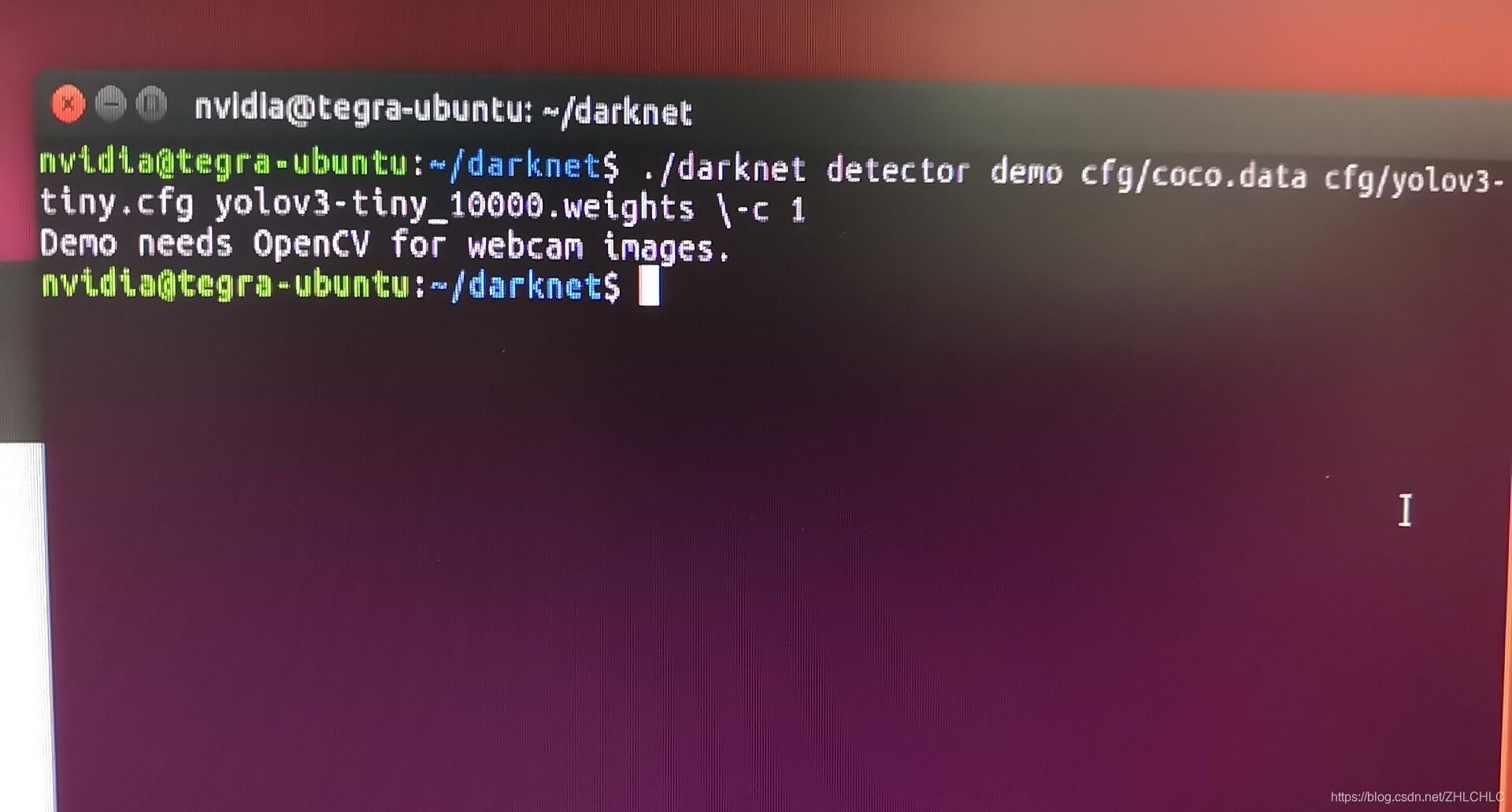 darknet没有opencv支持跑不起来