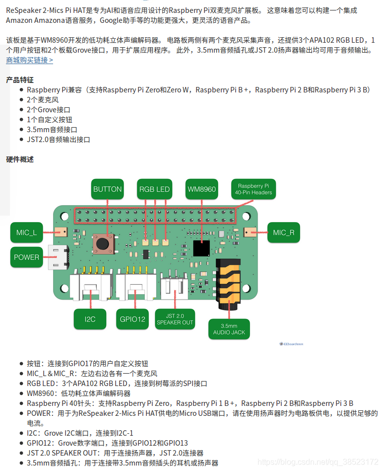 Respeak Raspberry 在树莓派Raspberry上安装并启动ReSpeaker 2-Mics Pi HAT-CSDN博客