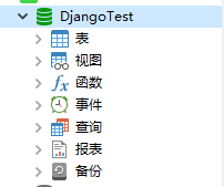 mysql中创建DjangoTest库