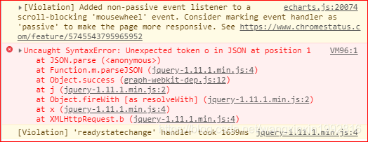 Json转换报错 Uncaught Syntaxerror Unexpected Token O In Json At Position 1 At Json Parse 乐夫天命兮的博客 Csdn博客