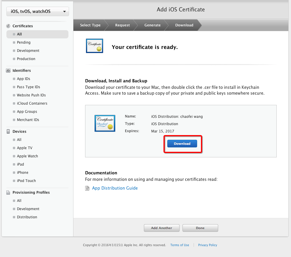 打开苹果开发者中心:https://developer.apple.
