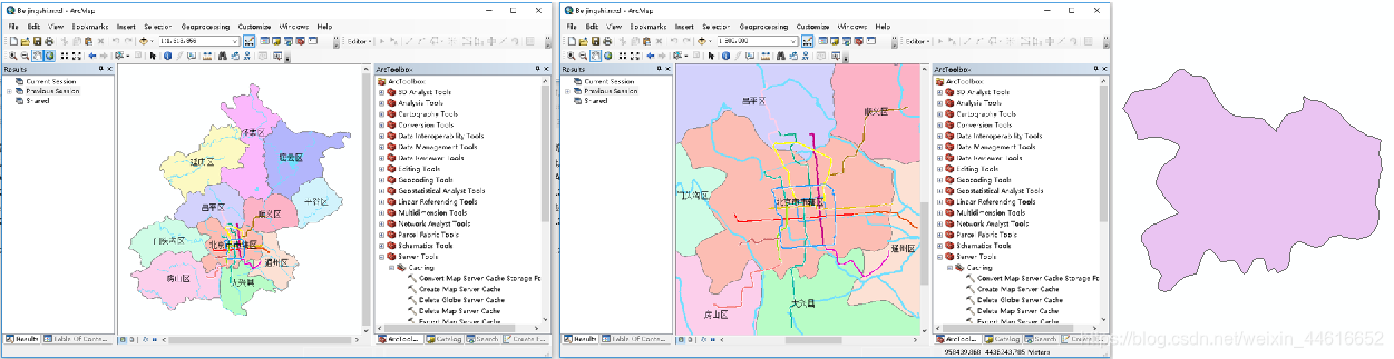 依次代表fullExtent,currentExtent和areaOfInterst