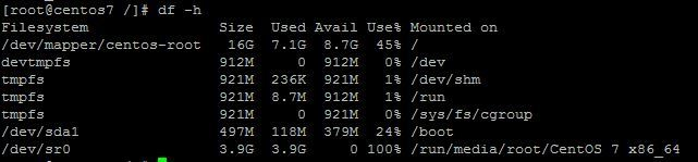 linux查看磁盘空间命令