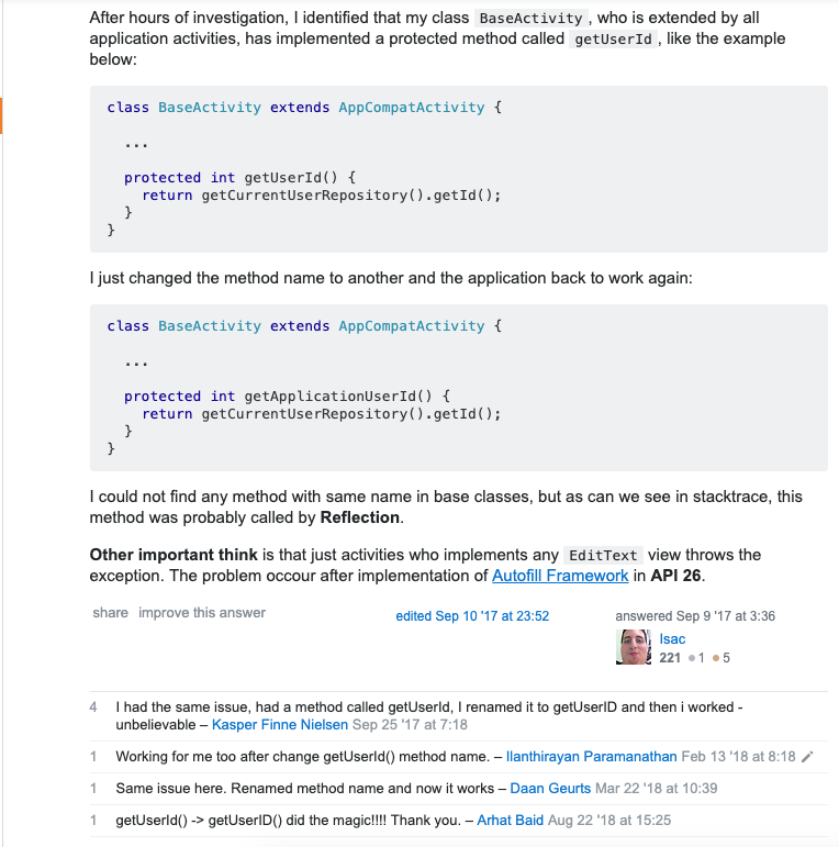 java.lang.SecurityException Permission Denial null asks to run as