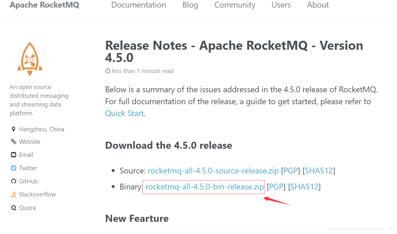 rocketmq-all-4.5.0-bin-release.zip