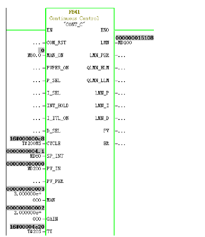 西门子S7-300 PID所使用的程序块：OB35，FB41，FC105，FC106