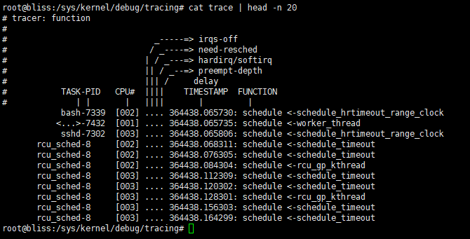 Linux使用 ftrace 来跟踪内核函数调用