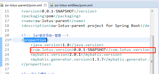 maven project build error dependencies.dependency.version for xxx.jar is missing