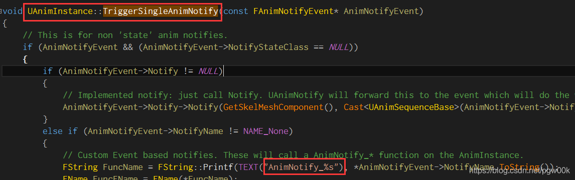 UE4内部的AnimNotify