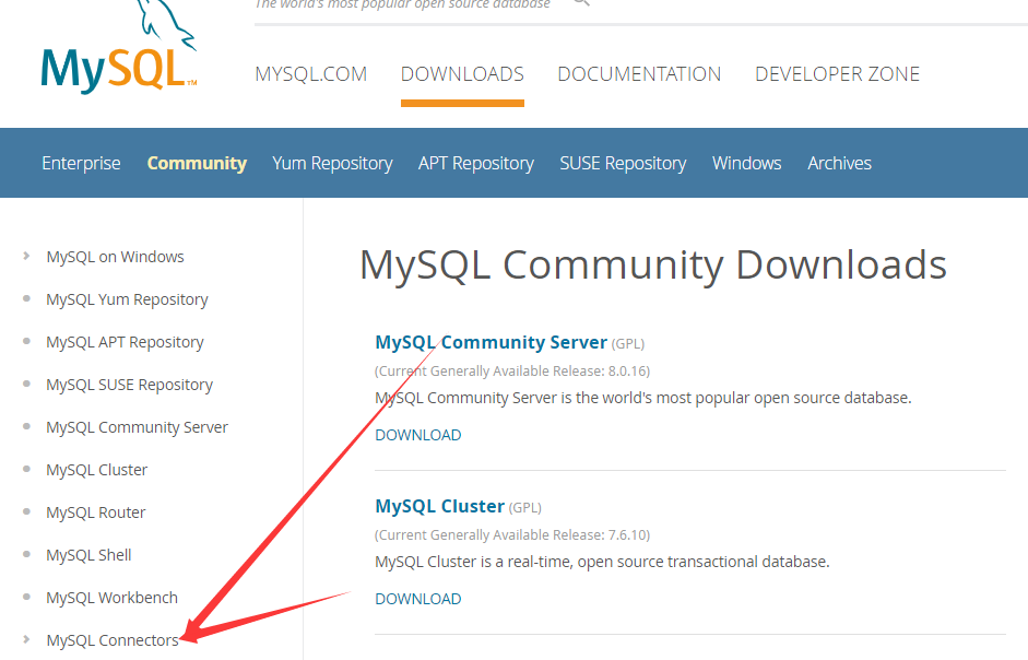 mysql connectorj download