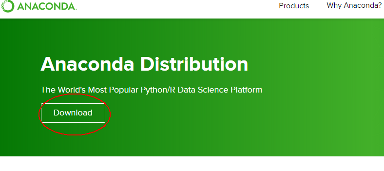 anaconda distribution downlad walkthrough